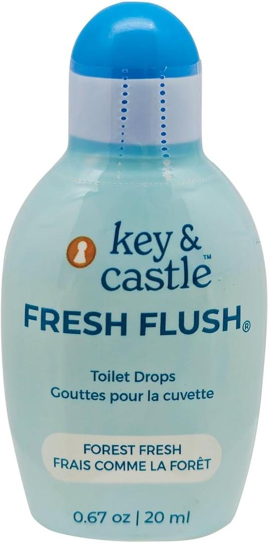 Jacent Fresh Flush Fresh Drop, Toilet Drops, Odor Eliminating Drops For Toilets, Forest Fresh Scent, Toilet Freshening Drops For Odors, Compact Easy To Carry 0.67 Oz Bottle