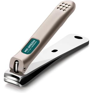 MR.GREEN Nail Clippers Curved Blades Fingernail Cut Nippers Manicure Scissors Stainless Steel Pedicure Tools (Medium)