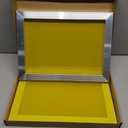 2 Pack Aluminum Silk Screen Printing Screens 12 x 16 Inch Frame-230 Yellow Mesh
