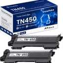 TN450 TN-450 Compatible TN450 Black High Yield Toner Cartridge Replacement for Brother TN-450 Intellifax-2840 HL-2240 HL-2230 MFC-7860DW MFC-7360N Toner Cartridge (2 Pack).
