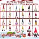 24Pcs Gnome Christmas Advent Calendar 2025, 24 Pack Christmas Gnomes Ornaments, 24 Days Countdown Surprise Gnomes Gift to Decoration for Tree (Style B)