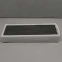 Foldable Stone Bath Mat Covered with Nano Tech Absorbent Fabric, Quick Dry Diatomaceous Earth Bath Mat for Bathroom, Non-Slip, Compact & Easy to Clean (25 * 16 Dark Grey)