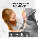 2 x Baby Hooded Towels for Babies and Toddlers, Muslin Baby Bath Towel Soft and Absorbency (Grey 1 Pack)