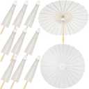 Sadnyy Paper Umbrellas Paper Decorative Chinese Japanese Parasol Umbrella DIY Oiled Painting Umbrellas Crafts for Wedding Bridal Party Decor