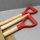 4 Pcs Wooden Shovel Handle Replacement Long D Shaped, 28.7 Inch