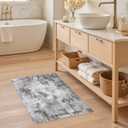 TARANCH Abstract 12x14 Area Rug: Machine Washable Non Slip Ultra Thin Low-Pile Carpet, Soft Stain Resistant for Living Room Bedroom Office, Kid Pet Friendly, Robot Vacuum Compatible - Grey