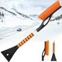27" Snow Brush and Ice Scrapers for Car Windshield, Car Accessories for Men Detachable Snow Scrapers with Ergonomic Foam Grip for Cars, Trucks, SUVs