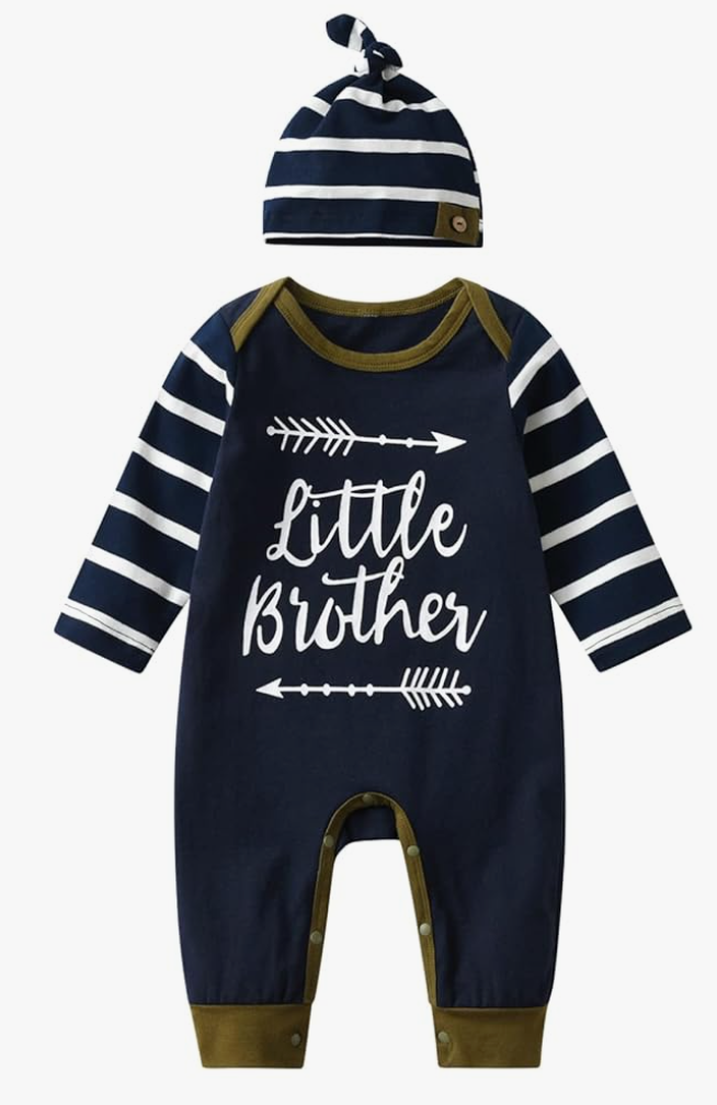 Derouetkia Baby Boys Girls Romper Funny Letter Jumpsuit