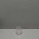 BESTSTAR 36 Pcs 12 oz Plastic Clear Ribbed Wine Glasses, Origami Ripple Disposable Champagne Glasses Elegant Whiskey Glasses Ideal for Weddings, Bars, Christmas, Halloween, Pool Party, Daily Use