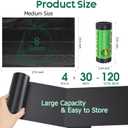 120 Portable Camping Toilet Bags, 8 Gallon Emergency Camp Potty Poop Bags for Adults, Thickened Trash Waste Bags for 5 Gallon Bucket Toilet Seat Camping Trash Can Outdoor