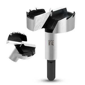 2-1/4 Inch Forstner Bit for Wood,2-1/4" Forstner Drill Bit for Woodworking, Wood Drill Bit Woodworking Hinge Cutter Tool for Woods Plywood Plastic