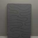 Stone Bath Mat, Diatomite Fast Drying Non Slip Stone Shower Mat, Super Absorbent for Bathroom & Kitchen, Multi-Use as Pet Mat, Easy to Clean 16"x24", Gray (Style 01-gray)