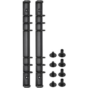 PATIKIL A5 6-Hole Ring Binder Mechanisms, 2 Set Binder Spines Replacement, Black (8.70.7 Inches/22.12 Cm (L*w))