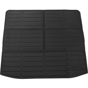 Rear Cargo Liner Rear Trunk Mat for Mitsubishi Outlander 2022-2024 Anti-Slip Trunk Cargo Luggage Boot Tray Mat TPE 1 Pc Long Grid Pattern