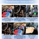 No.989-019/9L8Z3511A Ignition Lock Cylinder for Ford Escape 2008-2012 for Ford Focus 2009-2011 Ignition Switch Cylinder Barrel Lock with 2 Key