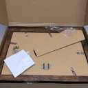 iRahmen 8x12 Picture Frame Set of 4 with High Definition Real Glass, Display 6x8 Pictures with Mat or 8 x 12 Without Mat, Wood Rustic Photo Frames for Tabletop and Wall Mounting (Dark Brown)