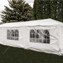 Party Tent Canopy Tent for Outdoor Wedding Party - *New Heavy Duty Design* or Camping BBQ w/Removable Waterproof Sidewalls - 30' x 10' - Backyard Expressions