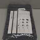 Dining Chair Covers, Dining Room Chair Cover Set of 6, Stretch Kitchen Chair Covers, Detachable Washable Chair Cover, Parsons Chair Slipcovers Protective, for Home, Restaurant, Banquet (Pattern 17) (Art Leaf)