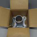 2 1/2" Chain Link Fence Post Floor Flange, Heavy-Duty Galvanized Steel, One-Piece Cast Base, Reinforced Design, Includes Mounting Hardware 1pack