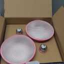 PAR38 Flood Pink Light Bulbs,4 Pack Dimmable,E26 Base Pink Flood Light Outoor(20W Replace to 200W),Halloween Light Bulb for Outside,Christmas,Holiday Lighting