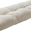 FUNHOME Outdoor Bench Cushion 48 x18 inch with Non-Slip Grips, Water Resistant Porch Swing Cushion, Bench Pillow Pads, Tufted Cushions for Patio Garden Furniture, 48" Seat Cushions(Light Brown)