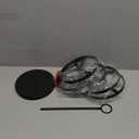 MODOWEY 6 Tier Rotating Earring Holder Organizer Display Tree with Metal Tray, Adjustable Plastic Stand with 342 Slots for Stud Hoop Hanger, Large Capacity Storage Rack for Women Space Saving, Black