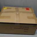 MYMIYEON Small Ottoman Foot Rest Stool for Vanity, Modern Wooden X Legs with Padded Seat, Modern Foot Stool Rest, Desk and Makeup Room, Navy Blue