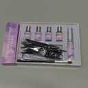 Lash Lift and Brow Lamination Kit, Black Color Professional Eyelash and Eyebrow Perm Kit, DIY at Home, 68 Weeks Longlasting, 4 in 1 Solution