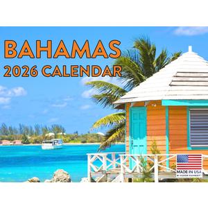 Bahamas Calendar 2026 Monthly Wall Calender 12 Month | American Made In The USA