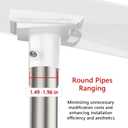 Starlink Gen 3 Pipe Adapter, Pole Mount Adapter Mounting Kit, Compatible with Starlink Standard Dish