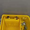 Mind Reader Mop Bucket with Wringer (Mop Not Included), 5.5 Gallon Cleaning Bucket with Wheels and Handle, Upward Press Wringer, Small Mop Compatible, Yellow