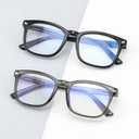 SKYOAK 2 Pack Superb Durable Lightweight Progressive Multifocus Reading Glasses Men Women, TR90 Frame Spring Hinge Anti-Blue Light Multifocal Readers Retro No-Line Multifocal Comfort Eyeglasses, 2.5x