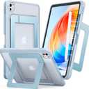 TORRAS Ostand K1 Guardian for iPad Pro 11 inch Case M5 2025 & 2024 M4, Ultra Stable Stand, Multiple Adjustable Viewing Angles, Slim Protective Kickstand iPad Pro 11 Case with Pencil Holder, Blue