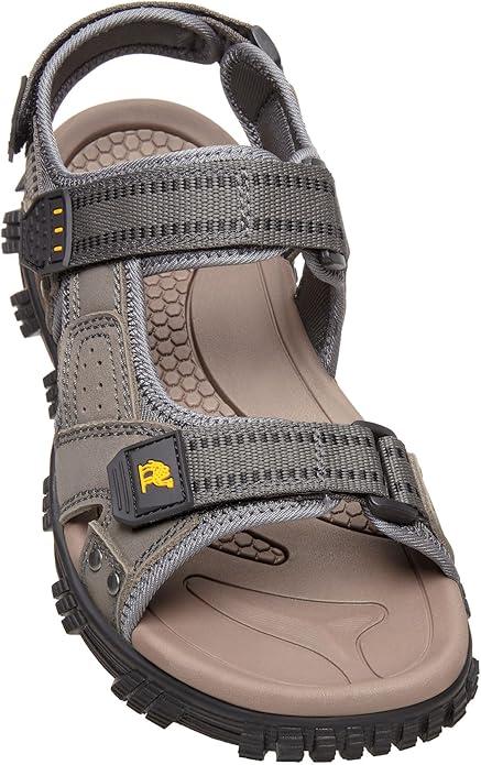 CAMEL CROWN Men's Water Sandals Waterproof Arch Support Hiking Sandals Comfort Leather Sandals Adjustable Athletic Outdoor Sandals for Summer Beach Trail Walking 10