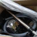 Artist hand Shampoo Bowl Portable Salon Sink with Adjustable Height and Drain; Sprinkler with Switch Hair Washing Basin Salon Chair Barber Deep Bowl