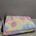 Softlife Soft Rainbow Area Rugs Fluffy Colorful Rugs Cute Floor Carpets Shaggy Playing Mat for Bedroom Home Decor,3'x5',Rainbow