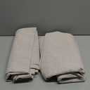 MIULEE 100% Blackout Linen Textured Curtains for Bedroom Solid Thermal Insulated Natural Beige Grommet Room Darkening Curtains & Drapes Luxury Decor for Living Room Nursery 52 x 84 Inch (2 Panels)