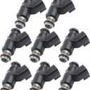 Fuel Injectors 4 Holes 8 PCS Compatible with 2010-2014 Chevy Tahoe Silverado Express,GMC Yukon XL Sierra Canyon,5.3L,Replace 12587269 12613411