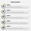 Tapha Microfiber Leather 15" Universal Fit Car Steering Wheel Cover, Elastic Breathable and Odorless, Black with Red Accent