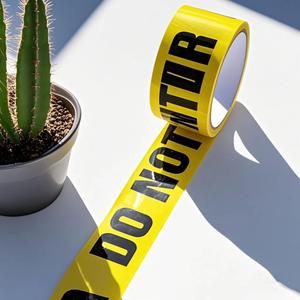 Caution DO NOT Enter Yellow Black Premium Barricade Tape, Non Adhesive Tape, 3" x 300 Feet,1 Roll