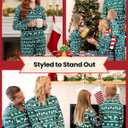 PATPAT Family Christmas Pajamas Matching Sets, Button-Down Pjs Includes Buffalo Plaid Socks Cozy Pajamas for Family (L)
