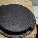 Vodaland Plastic Manhole Cover with Bolted Down Removable Lid Reinforced Steel for Durability