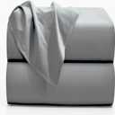 Flat Sheets 2 Pack - Hotel Quality Flat Bed Sheets - Brushed Microfiber - Ultra Soft & Breathable - Wrinkle-Free - Easy Care - Flat Sheets Only (Gray, Twin-2Pack)