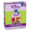Plum Organics Baby Food 6+ Months Apple Raspberry Spinach + Greek Yogurt -- 4 Pouches, BBD: OCT 3, 2025