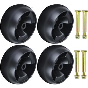 4 Pack 734-04155 Deck Wheel Kit Replaces Cub Cadet 734-04155 Deck Wheel Toro 112-0677 for Cub Cadet LT1050, LTX1046VT, LTX1045, RZT50, RZT L54, XT1 LT46, ZT1 50, ZT1 54, ZT3 60 Tractors