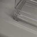 STORi SimpleSort 2-Piece Stackable Clear Drawer Organizer Set | 12" x 9" x 2" Rectangle Trays | Wide Makeup Vanity Storage Bins and Office Desk Drawer Dividers | Made in USA