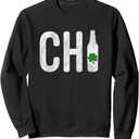 CHI Chicago Beer Bottle Irish St Patricks Day Sweatshirt,small
