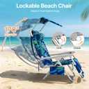 Suteck Zero Gravity Backpack Beach Chair with Canopy for Adults, Oversized