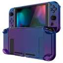 eXtremeRate PlayVital Unique Cover for Nintendo Switch, Protective Case Protector for Switch - Shock-Absorbent Anti-Scratch Dockable Durable Hard Shell Game Accessories, Gradient Translucent Bluebell