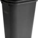 Winco Waste Basket for Home and Office, 10 Gallon, Black